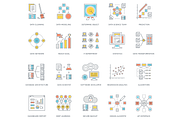 73 Data Analytics Color Line Icons, an Outline Icon by Flat Icons (Thumbnail 3 of 5)