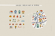 Golden Autumn | Map & Card Creator, a Decorative Illustration by Olia (Thumbnail 12 of 18)