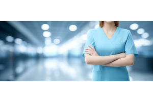 A female doctor or nurse is present, a Health & Medical Photo by ZinetroN
