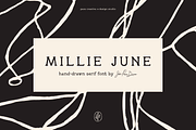 Millie June: A Hand-Drawn Font, a Handwritten Font by Pace Creative Design (Thumbnail 1 of 11)