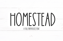 Homestead | Tall Farmhouse Font
