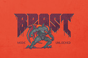 Pixel Demon - Vintage Gamer Font, a Blackletter Font by Gleb Guralnyk (Thumbnail 3 of 8)