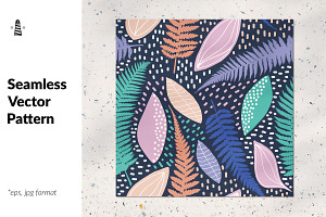 Botanical seamless pattern