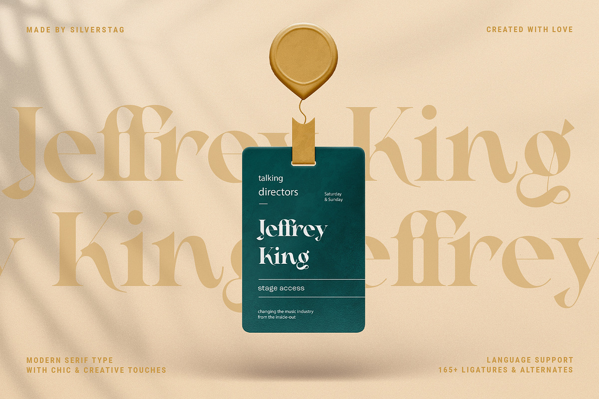 RATHER RISQUE - Ligature Serif Font, a Serif Font by SilverStag Type Foundry (Photo 12 of 27)