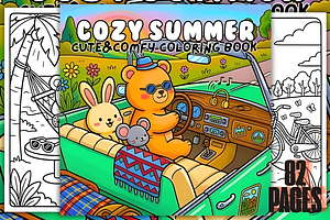 Cozy Summer Cute&Comfy, a Seasonal Illustration by Ink Gallery