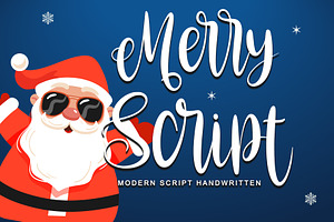 Merry Script, a Script Font by Letterara