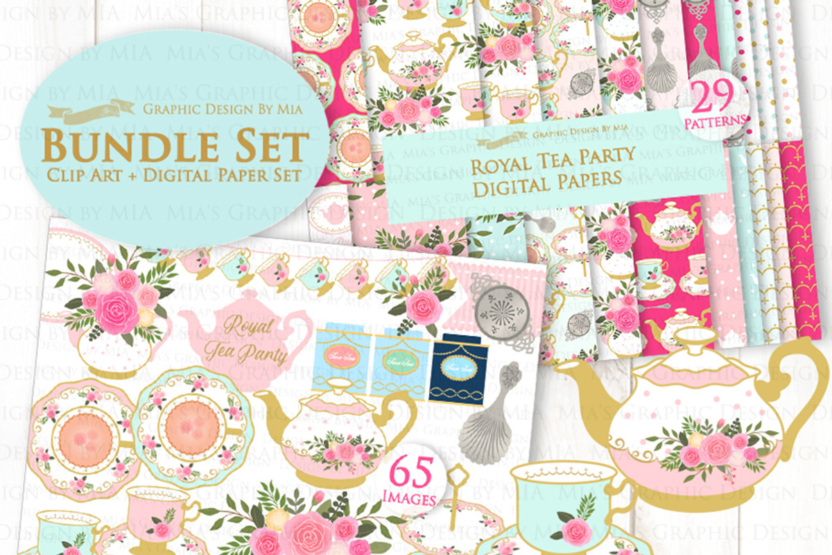Tea, Tea Party, Afternoon Tea, a Food Illustration by Mia's Graphic Design (Photo 2 of 9)