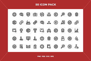 50 Quality control icons, an Icon by Wencory