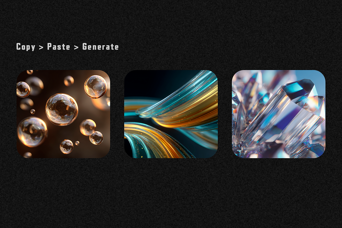 Abstract 3D Prompt Pack – 50 Prompts, a Background Graphic by BeNone Designs (Photo 4 of 6)