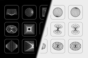 3D Wireframe Shapes Vol 1 2