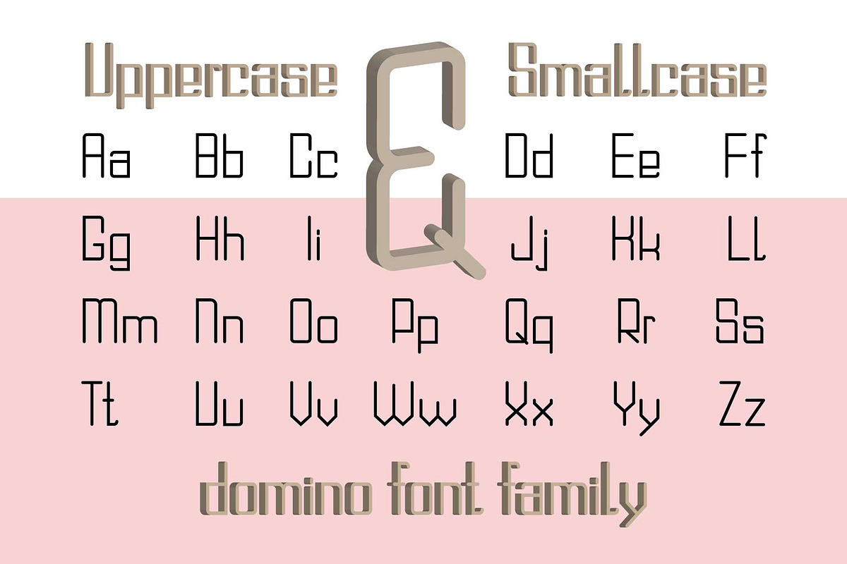 Domino font family preview 2