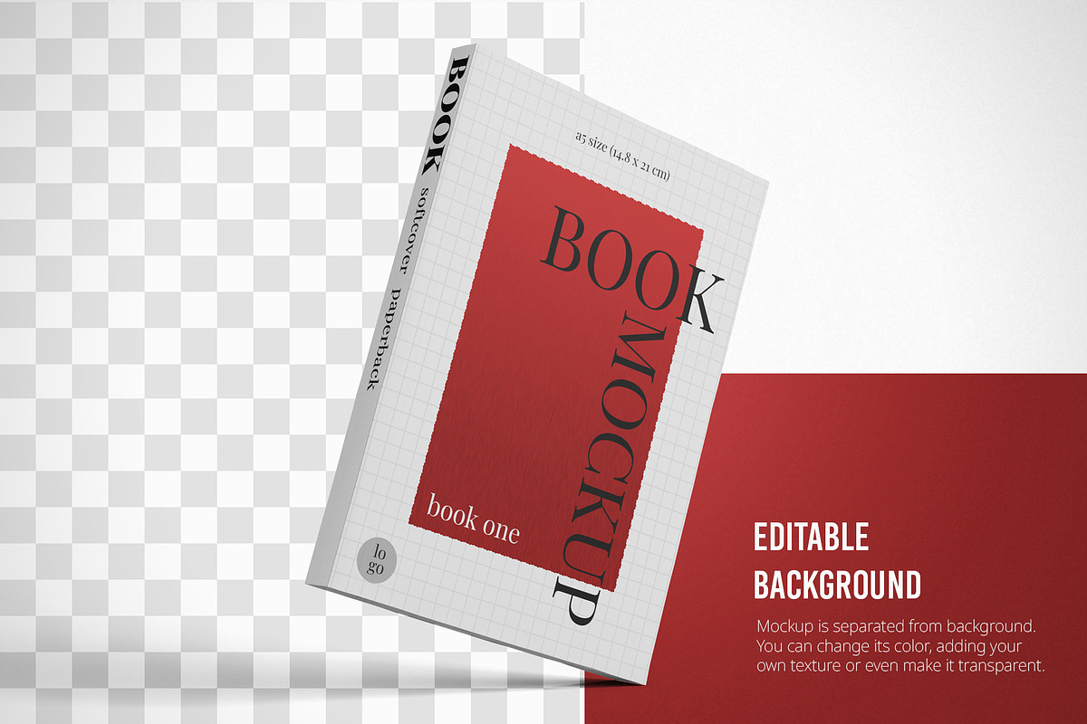 Softcover A5 Book PSD Mockup Set, a Mockup by Remnand Studio (Photo 6 of 10)