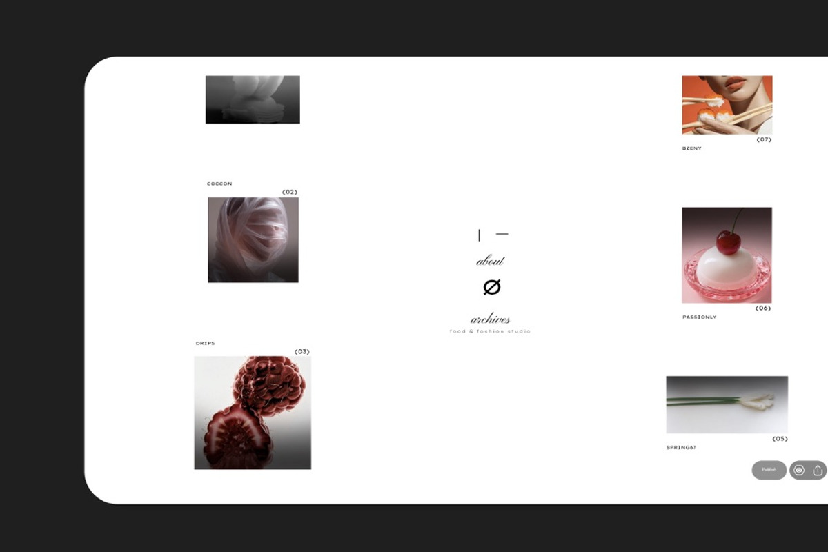 Null Creative Studio Readymag, a Presentation Template by BOTTEGAM.STUDIO (Photo 5 of 6)