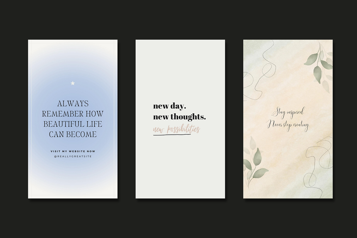 Minimal Instagram Quotes Collection, a Social Media Template by Palm Creatives (Photo 6 of 7)