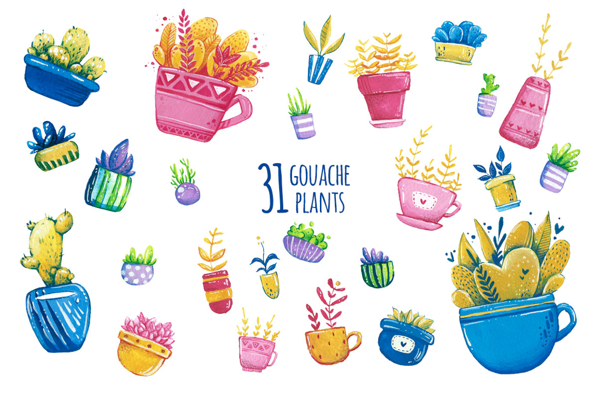 Funny Plants. Watercolor, a Decorative Illustration by talloshau's illustrations (Photo 4 of 9)
