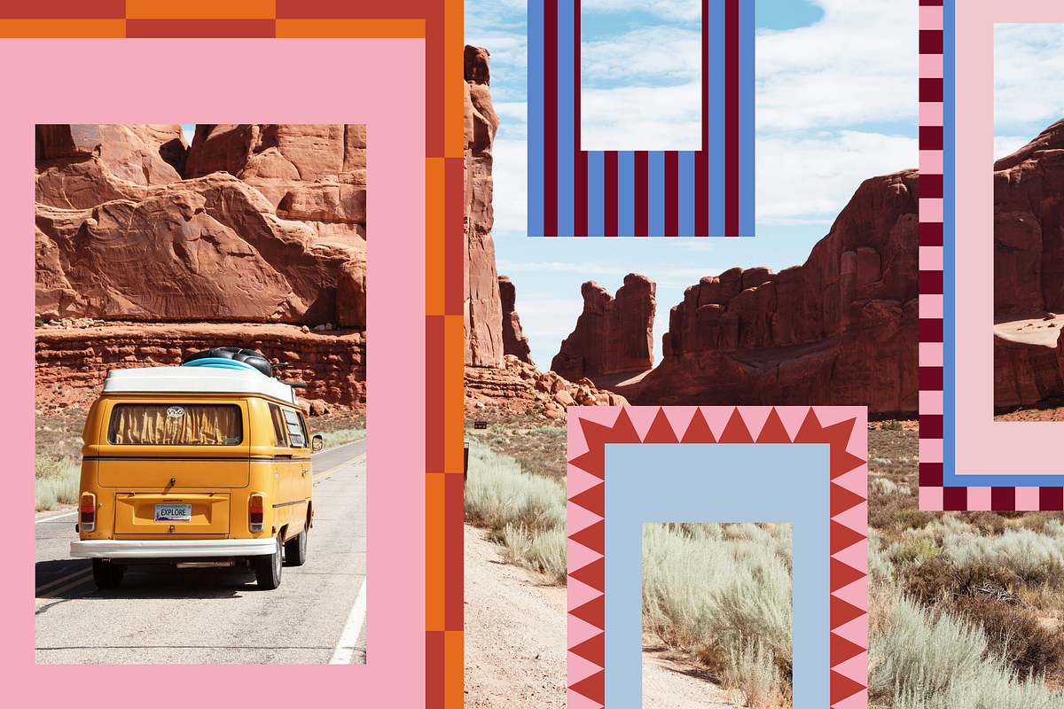 Stripped and checker FRAMES, an Object Graphic by kondratya (Photo 5 of 9)