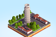 Polygonia World Landmarks Bundle, an Architecture 3D Model by Anton Moek (Thumbnail 9 of 23)
