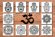 Patterns with mantra OM, an Object Graphic by Katika Shop (Thumbnail 1 of 5)