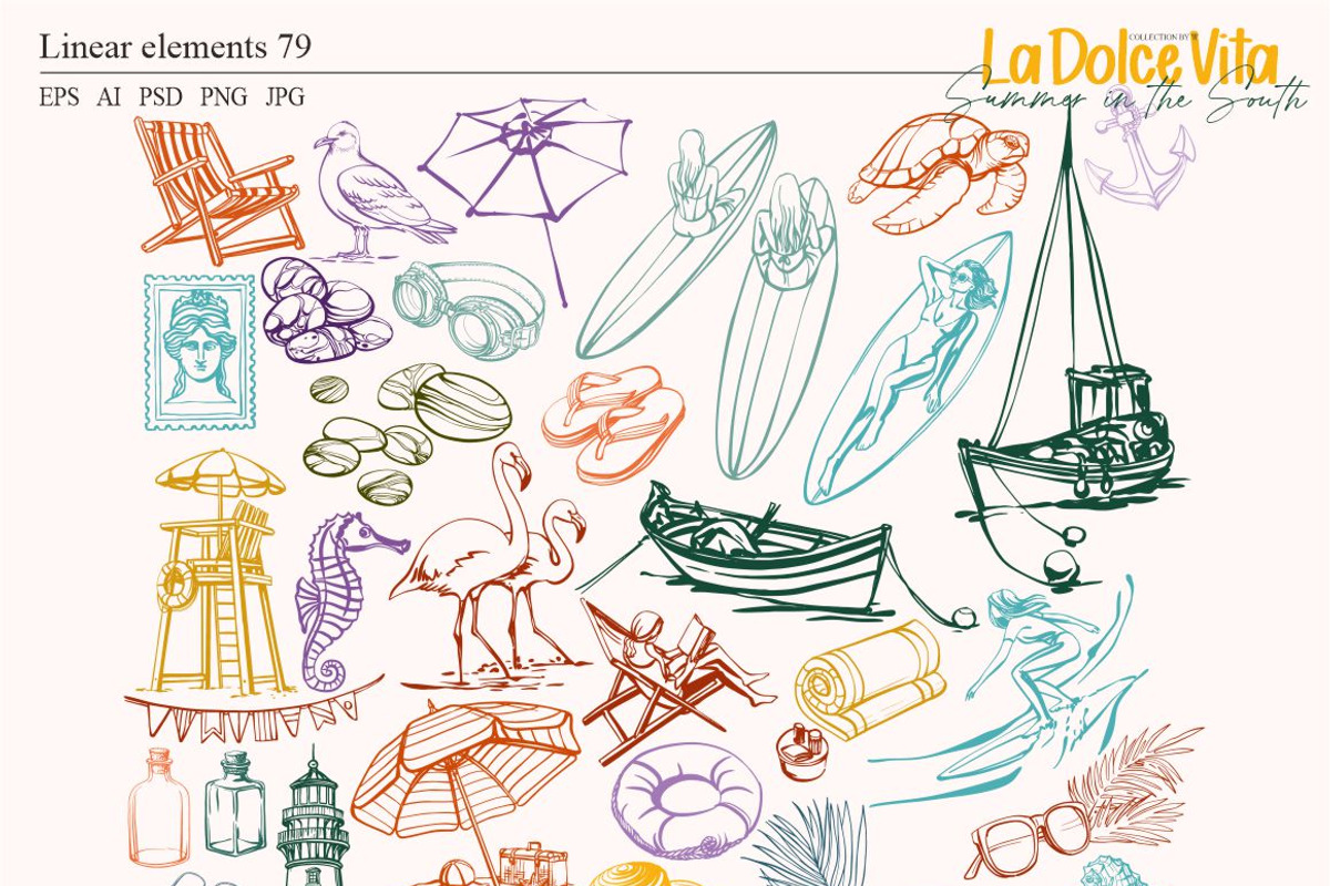 Summer in the South, a Seasonal Illustration by Collection by VY (Photo 7 of 13)