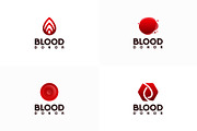 Set of Blood Donor Logo designs, a Branding & Logo Template by Lucky Creative (Thumbnail 1 of 5)