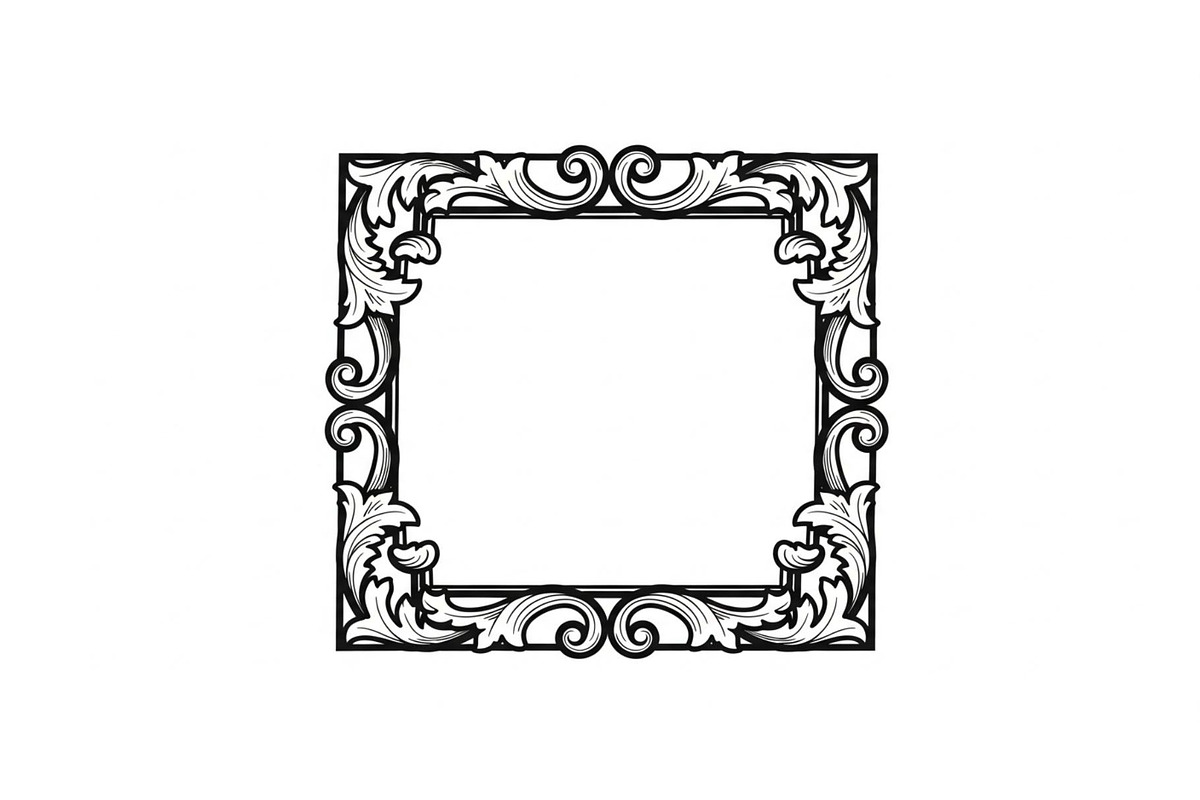 Vintage Scroll Corner Frame Bundle, an Illustration by Gfx_Store (Photo 24 of 48)