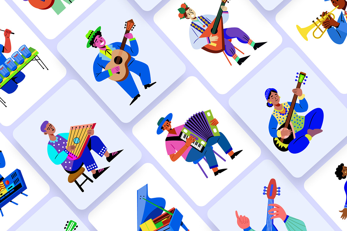 Music Vector Illustration Set, an Object Illustration by Creative Stall (Photo 5 of 8)