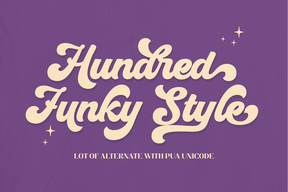 Mucky Script - Retro Groovy Font, a Script Font by Holyline Design (Photo 2 of 14)