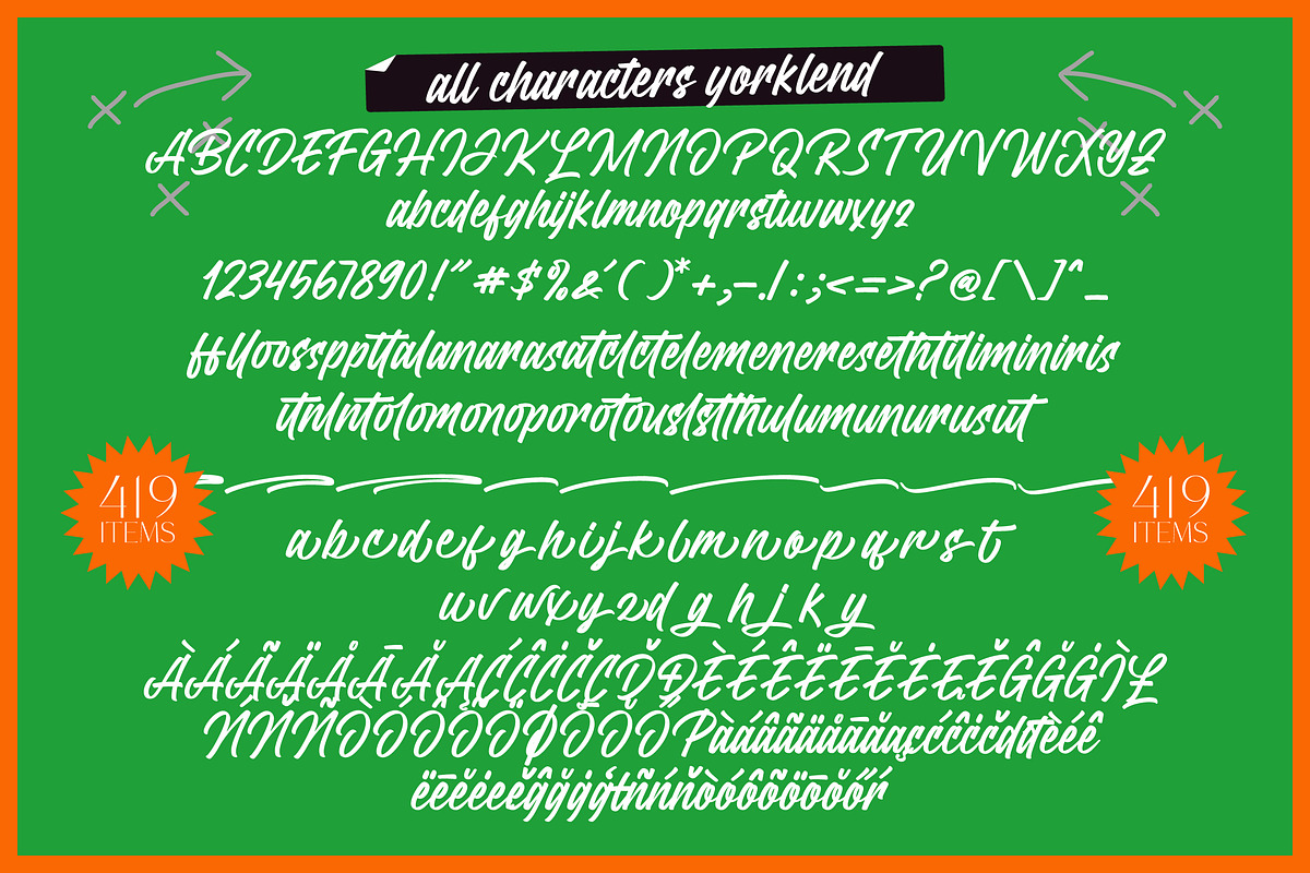 Yorklend Modern Bold Handwritten, a Script Font by Letterena Studios Script (Photo 10 of 10)