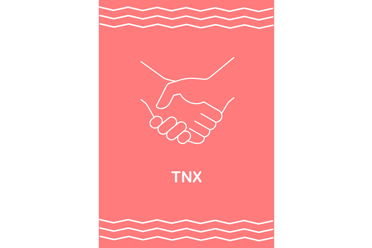 Demonstrating sincere gratitude card, a Flyer Template by IMG Visuals