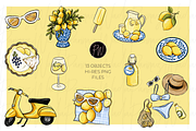 Italian Summer girls clipart bundle, a Person Illustration by Parinaz Wadia Design (Thumbnail 2 of 8)