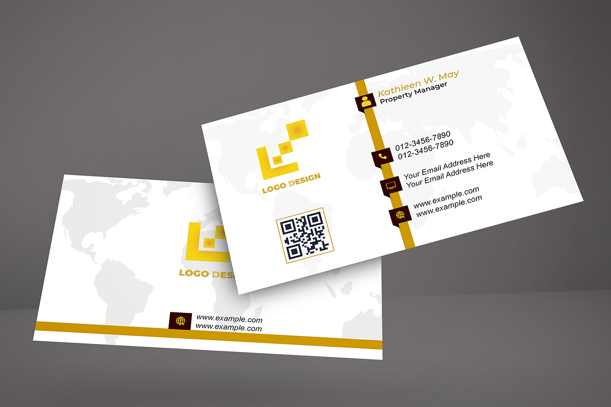 Simple Corporate Card PSD preview 2