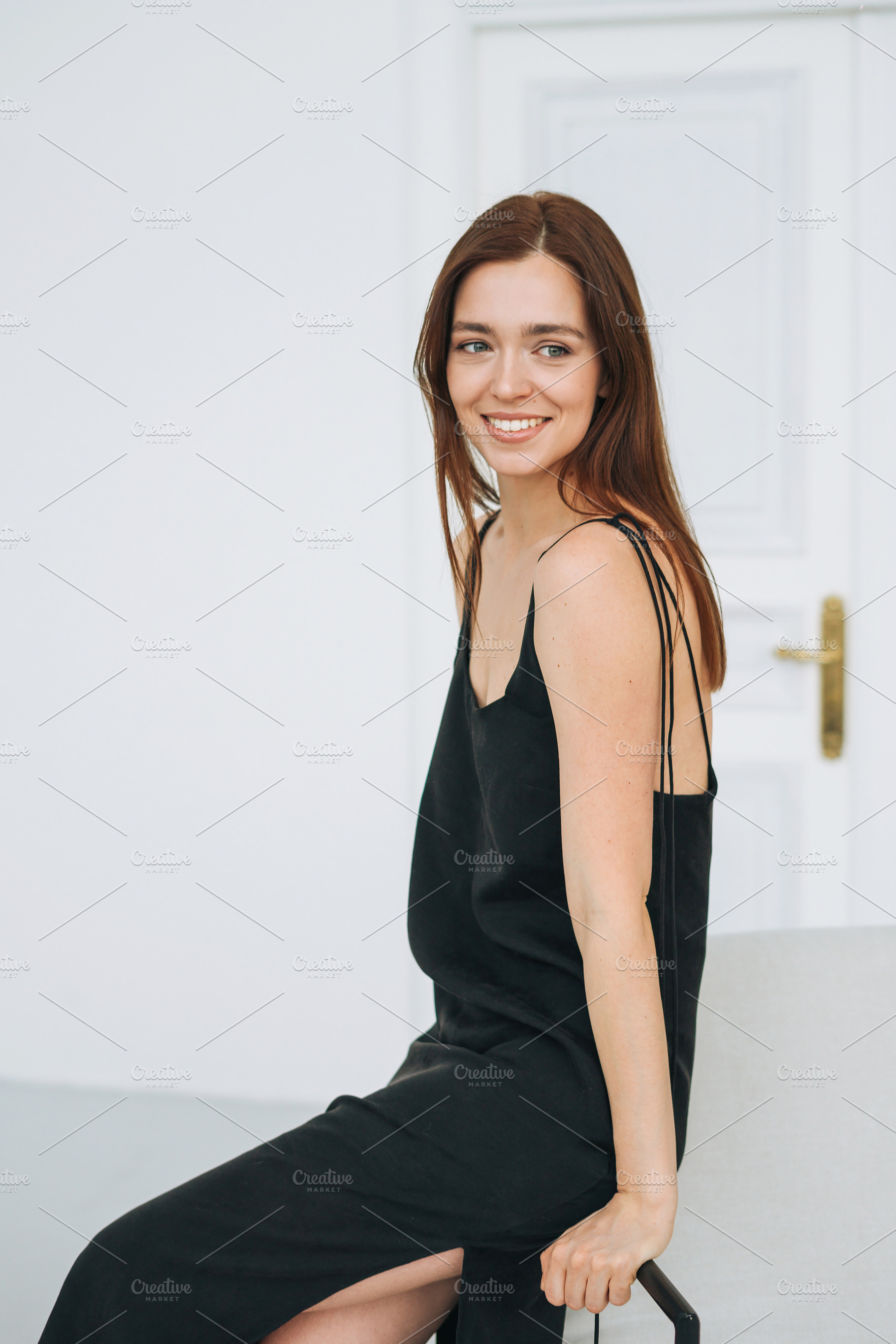 Vertical portrait of young woman, a Person Photo by Galina_Zhigalova