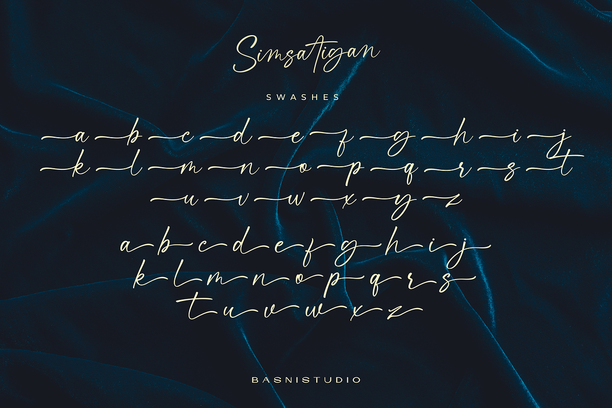 Simsatigan – Casual Handwritten Font, a Handwritten Font by Basnistudio (Photo 12 of 14)