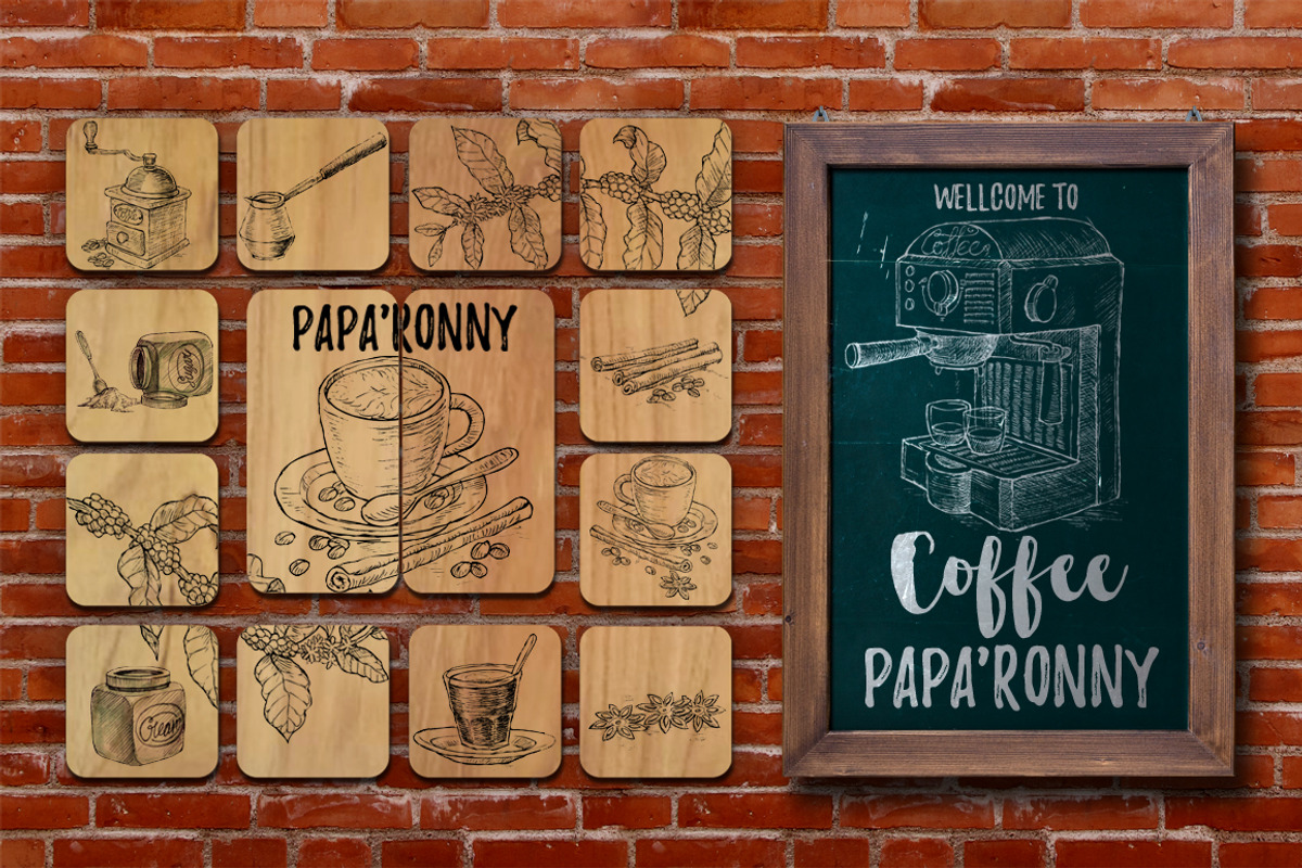 Watercolor Break Time Coffee, a Food Illustration by Graphobia (Photo 7 of 12)