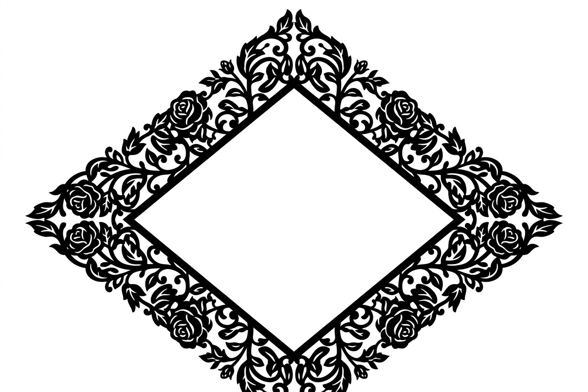 60 Romantic Diamond Wall Floral, a Decorative Illustration by Amazin_art (Photo 32 of 45)