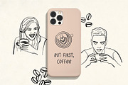 COFFEE LINE ART ILLUSTRATIONS, a Food Illustration by La Petite Line Art (Thumbnail 11 of 12)