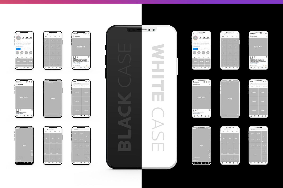 Instagram Mockup Smartphone, an iPhone Mockup by MDG (Photo 4 of 5)