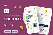 Solid Oak Furniture Adobe xd & Figma, an App Template by Nik Design (Thumbnail 1 of 10)