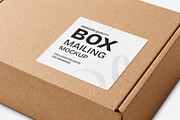 Mailing Box Packaging Mockup, an Advertising Mockup by graphypix (Thumbnail 1 of 4)