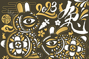 Chinese New Year 2023 Rabbit, an Illustration by www.lemongraphic.design (Thumbnail 8 of 11)