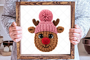 Crochet Faux Yarn Christmas Reindeer, an Illustration by SinaCreation (Thumbnail 5 of 7)