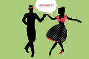 Lindy & Swing Party, an Illustration by La Inspiratriz (Thumbnail 5 of 5)