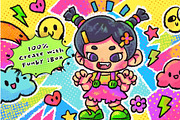 Funky Pop Grunge Procreate Brushes, a Brush Add-On by ProcreateiBox (Thumbnail 2 of 8)