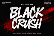 Black Crush – Aggressive Font, a Font by figuree studio (Thumbnail 1 of 10)