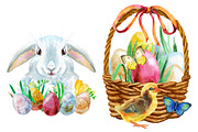 Watercolor Happy Easter 2, an Animal Illustration by Watercolor fantasy (Thumbnail 3 of 3)
