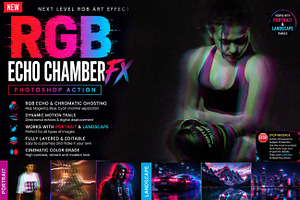 RGB Echo Chamber FX Photoshop Action