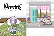 Flower Shop Clipart | Home Sweet Hom, a Decorative Illustration by GlamArtZhanna (Thumbnail 1 of 3)