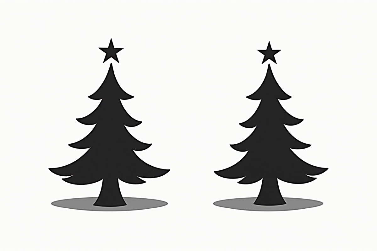 Christmas Tree Vector Art, an Illustration by jahid234 (Photo 9 of 9)
