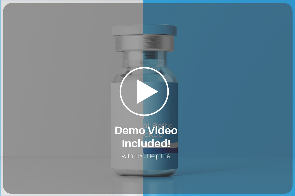 Vaccine Glass Vial Bottle Mockup Set, a Packaging Mockup by Remnand Studio (Photo 7 of 10)