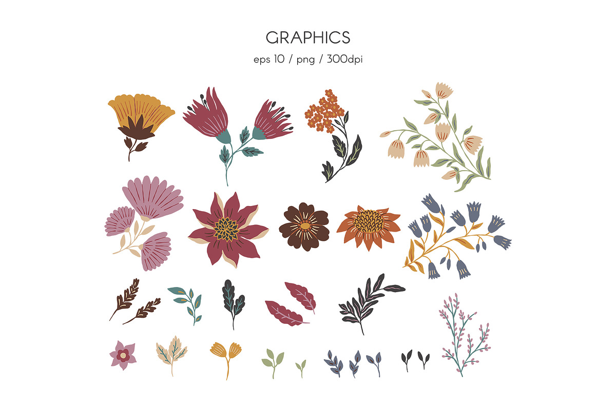 Autumn Bloom, a Pattern Graphic by kateja (Photo 2 of 5)